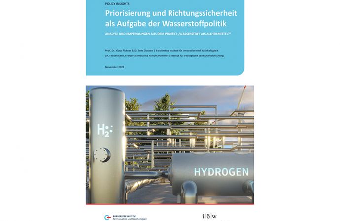 Studie: Wasserstoffwirtschaft braucht Richtungssicherheit