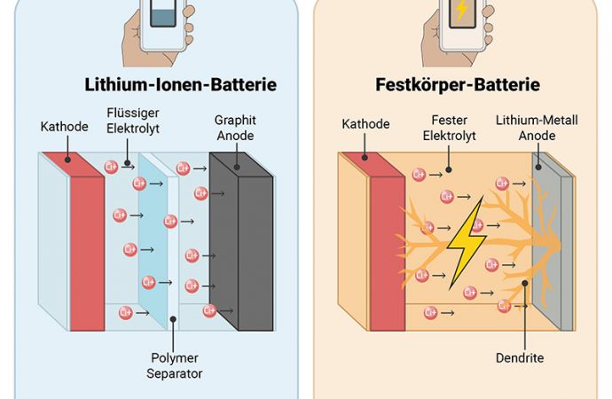 Warum kommt es zu Kurzschlüssen in Festkörper-Batterien?